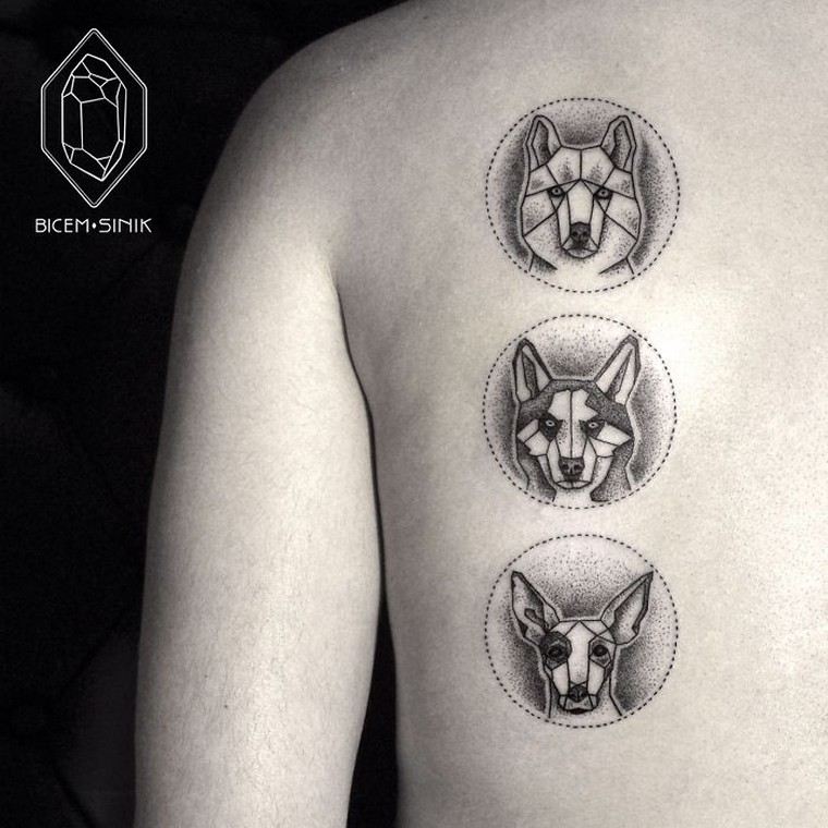 tattoo Wolfshead 3d-tattoo-dos-man