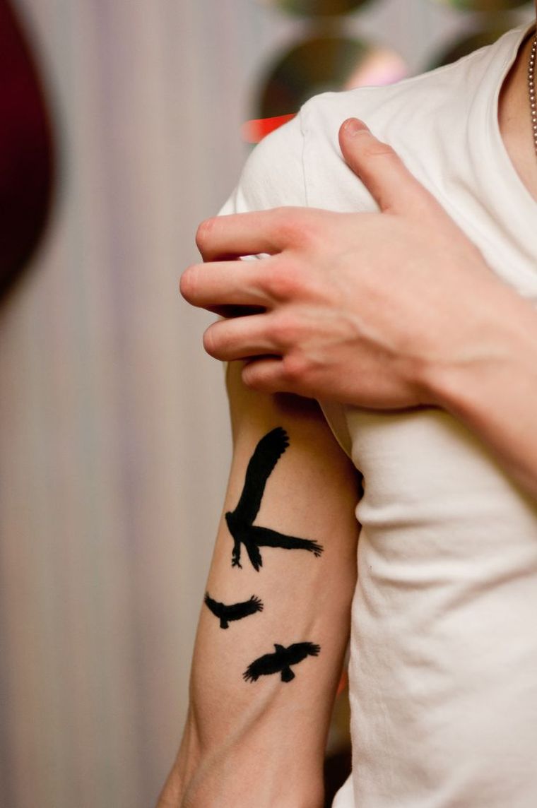 tattoo bird arm-silhouette-examples