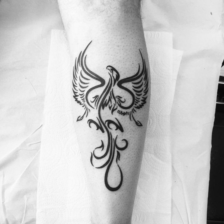 phoenix tattoo-wrist-woman-man-idee