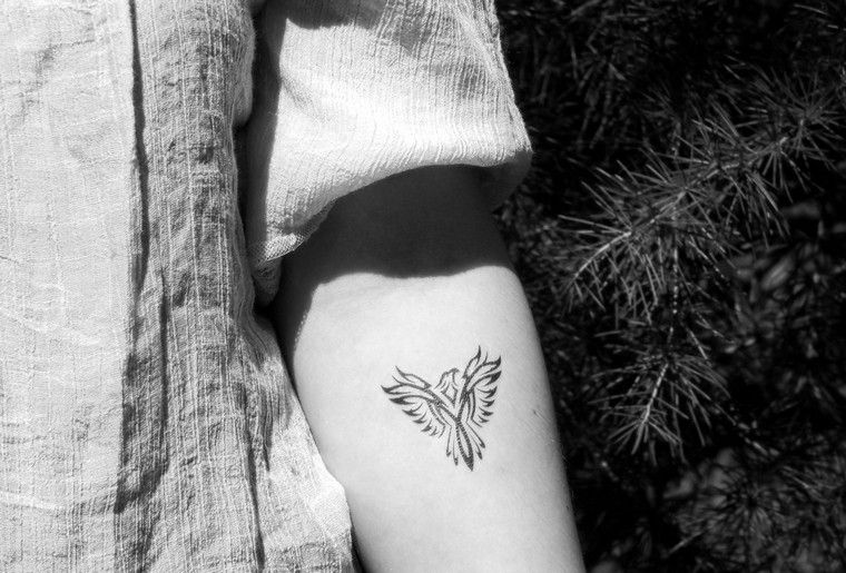 phoenix tattoo-arm-man-bird tattoo