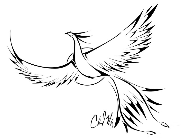 tattoo-design-idea-phoenix-tattoo-tribal