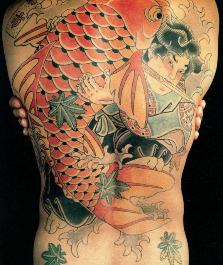 tattoos-Japanese-meaning-fish-red-back