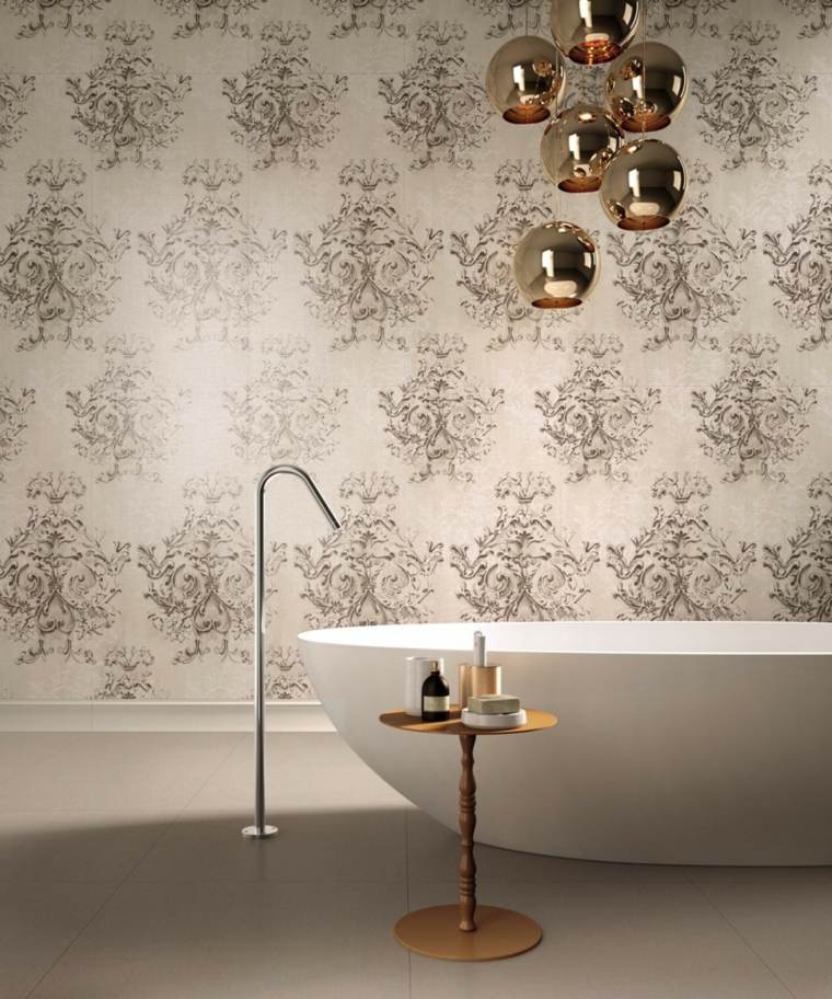 taupe färg c'est quoi papier peint salle de bains baignoire luminaire suspension