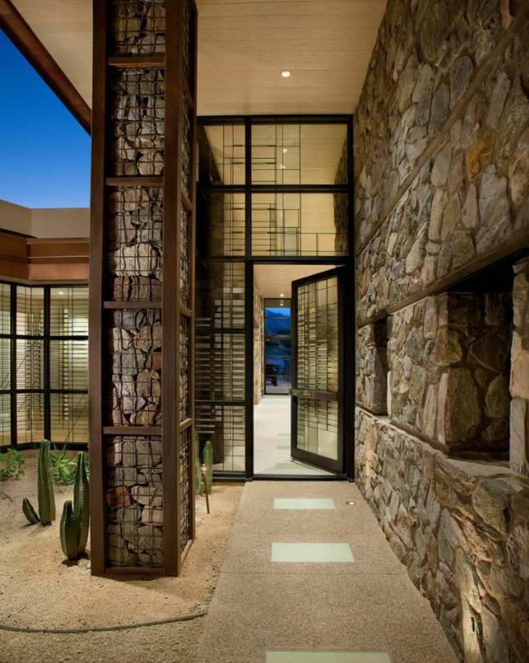 trend gabion deco entree house design photo