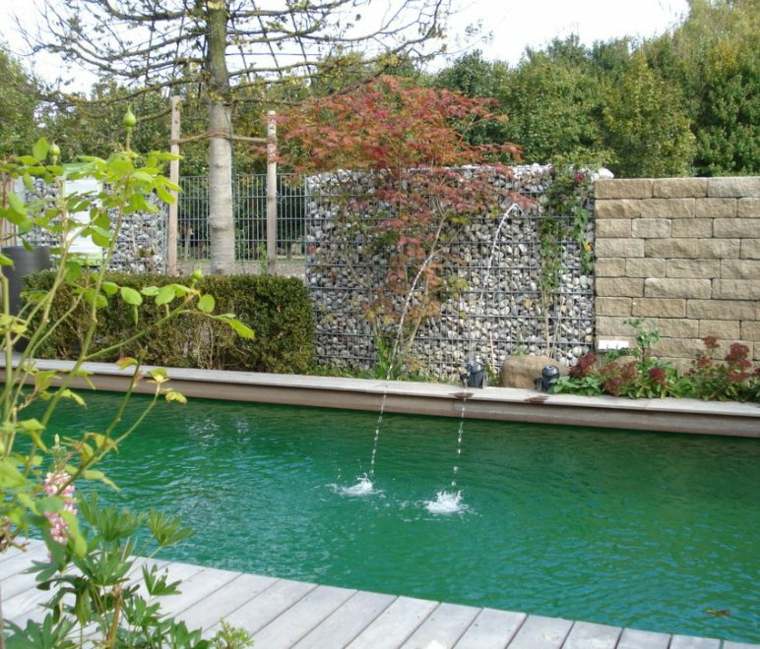 trend gabion decoration pool wall stone fountain