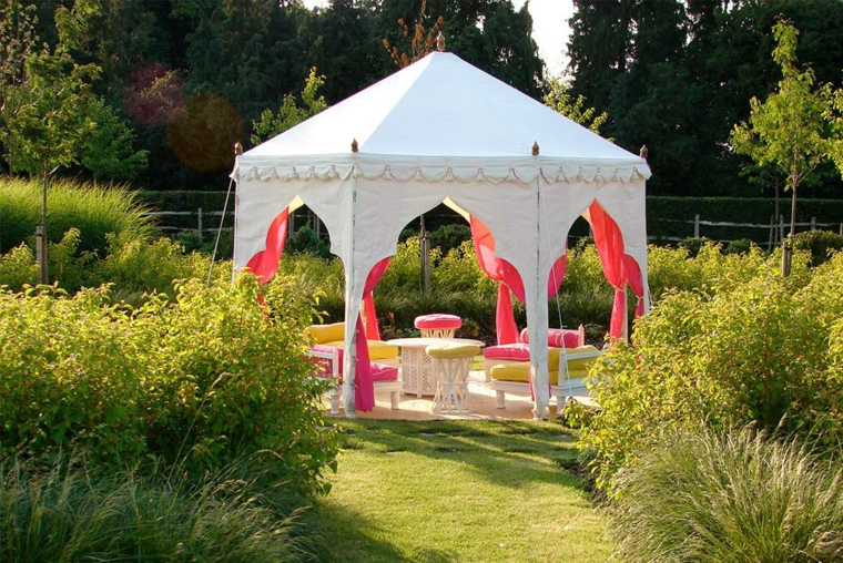 idea garden white tent