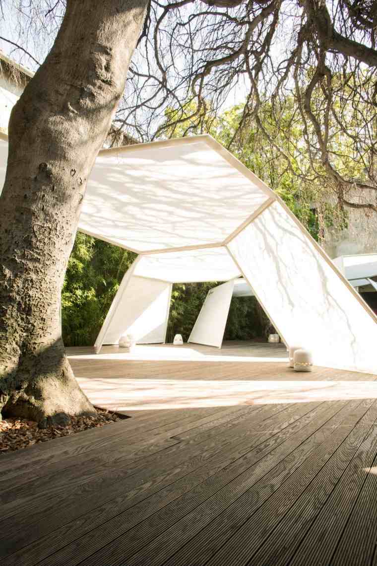 outdoor garden tent idea landscaping terrace modern trend