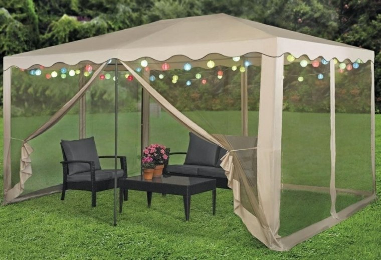 lighting tent idea living room garden armchair black coffee table black