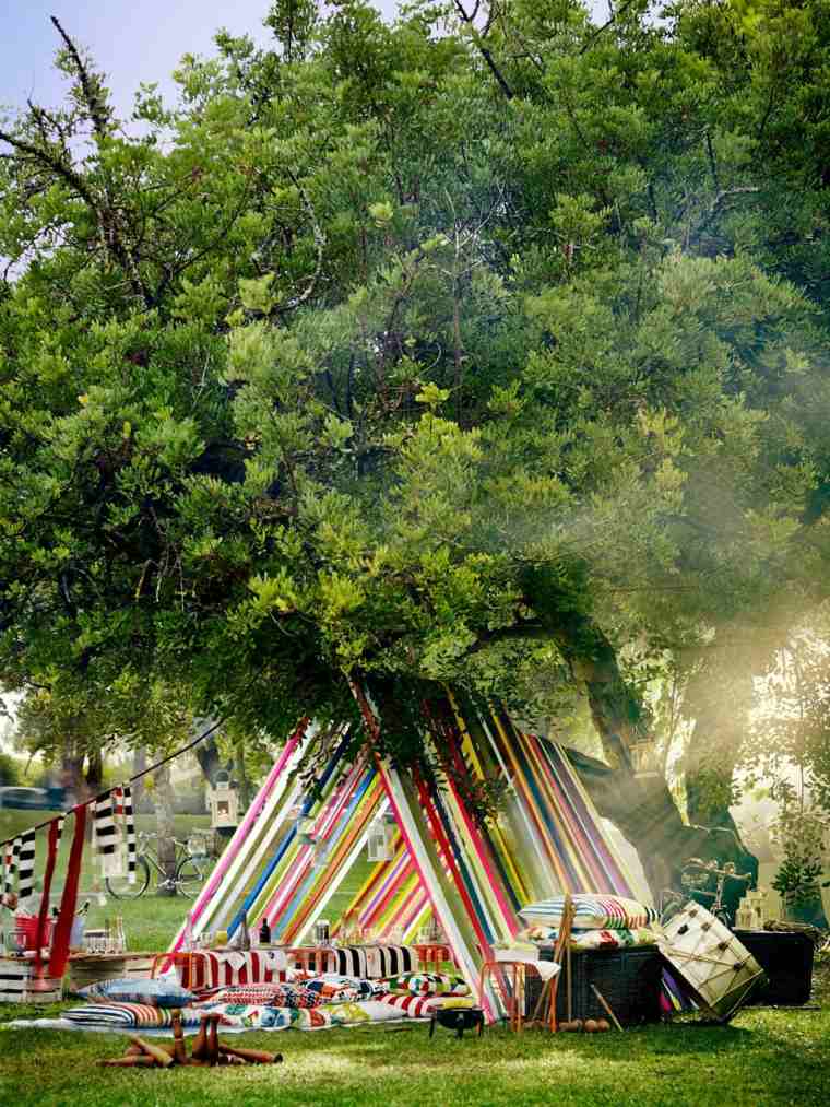 modern outdoor tent idea garden pergola veil