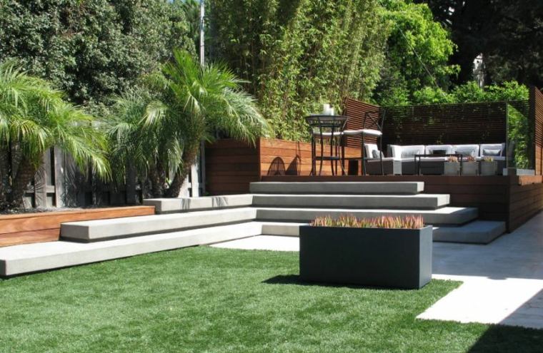 landscaped terrace modern amenity