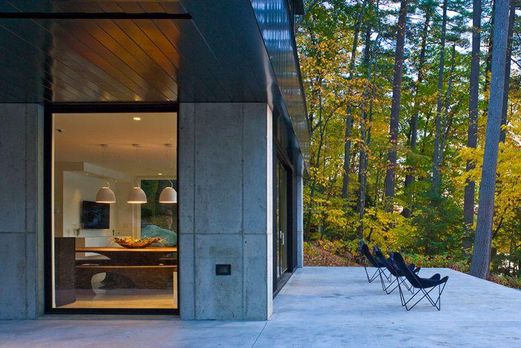 concrete terrace-hanging-photo-house-modern
