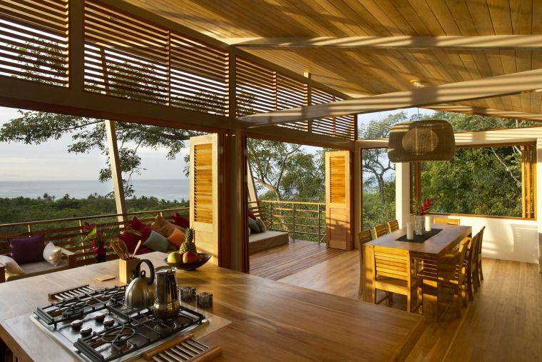 terrace wood outdoor-kitchen-balcony-been suspended