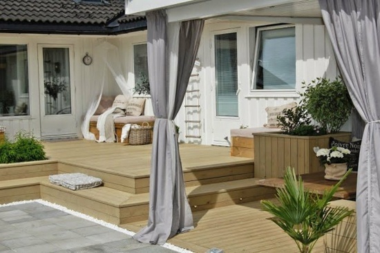 terrace deco wood idea