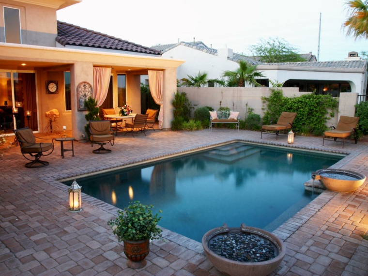 terrace design pool patio