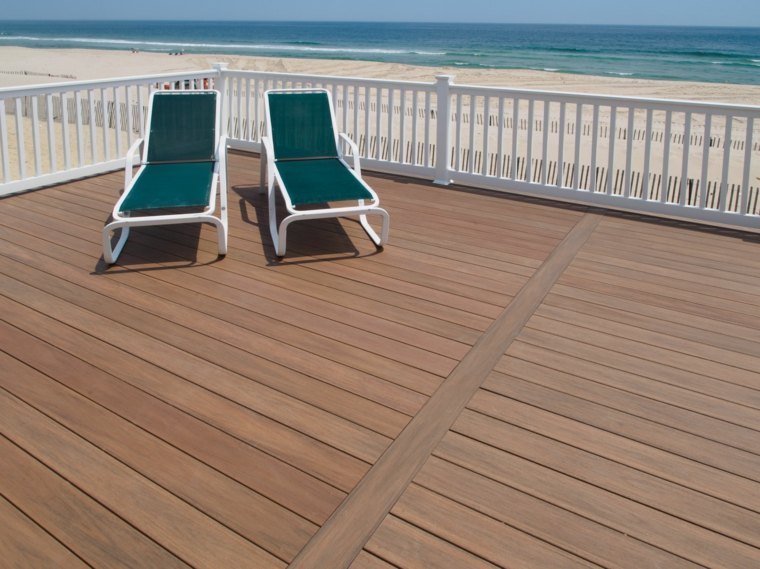 terrace cover floor idea wood deck chair