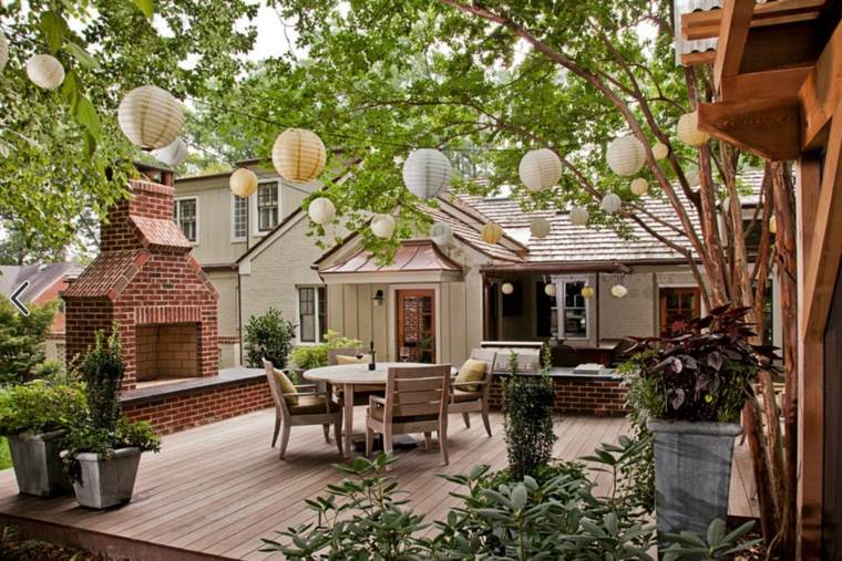 landscaping garden and terrace wood