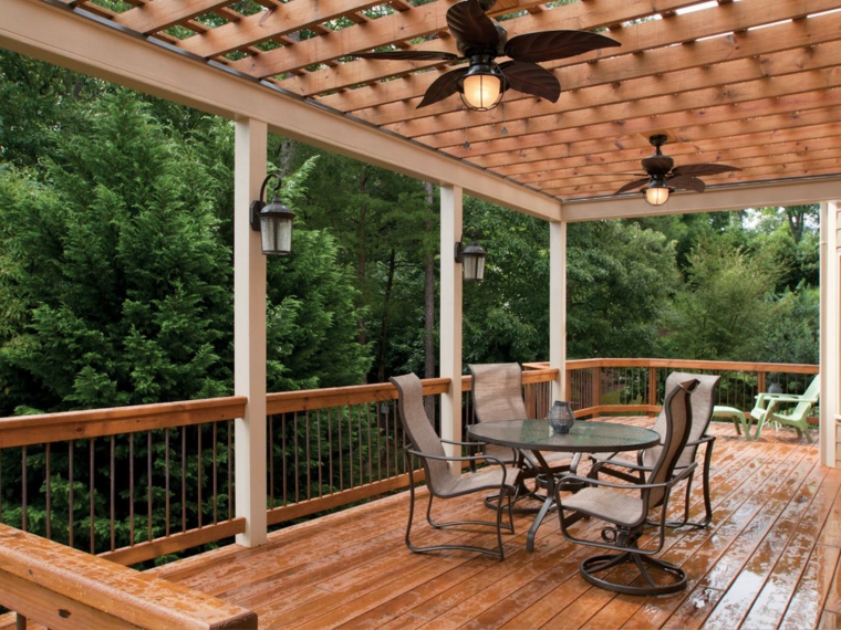 wooden deck decoration