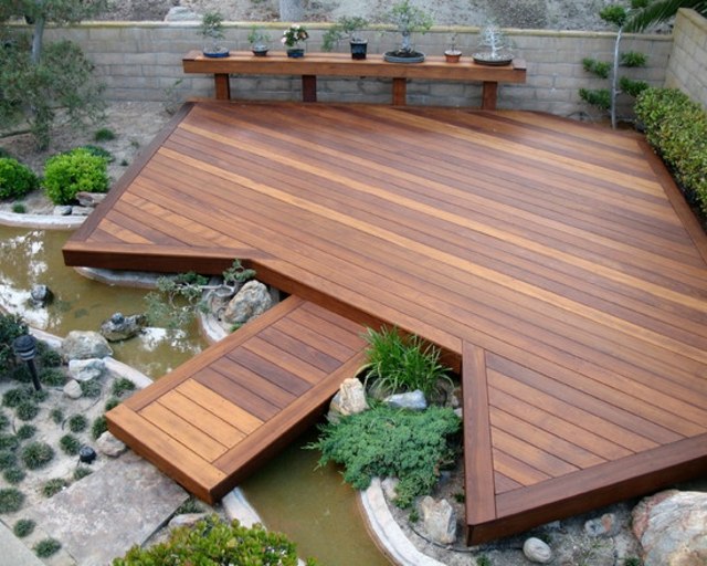 deck wood source water deco