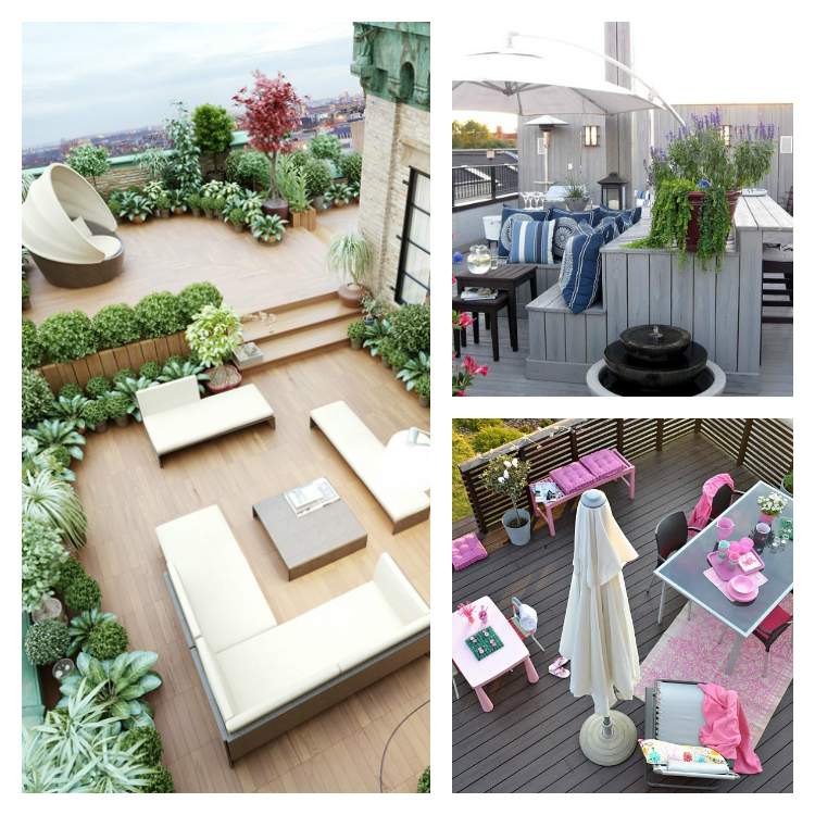 garden roof terrace in town idea landscaping