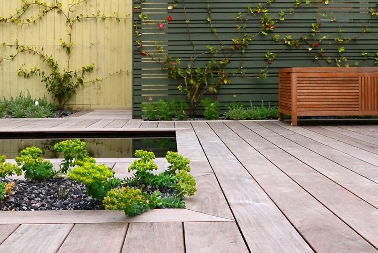 terrace wood roof garden ideas amenagement