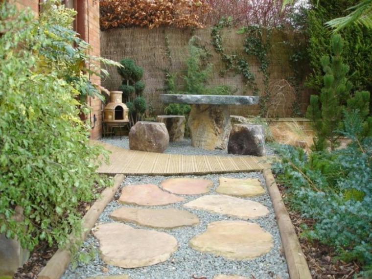 terraces and garden Zen decoration