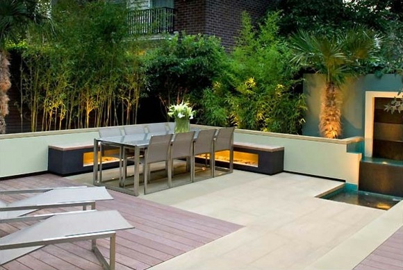 outdoor terrace deco bamboo