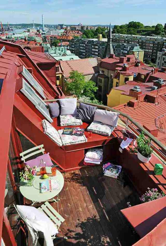 city ​​view balcony design idea deco terrace cheap modern city