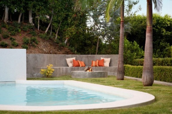 terrace swimming pool deco concrete