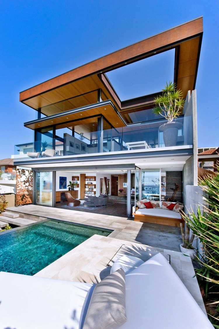 contemporary design pool terrace