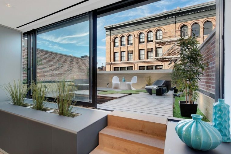 contemporary deco roof terrace