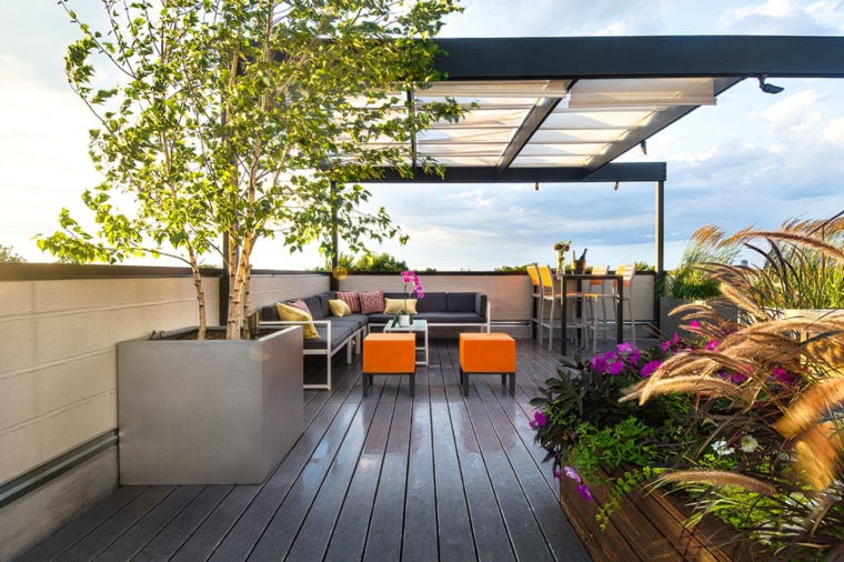 roof terrace decoration