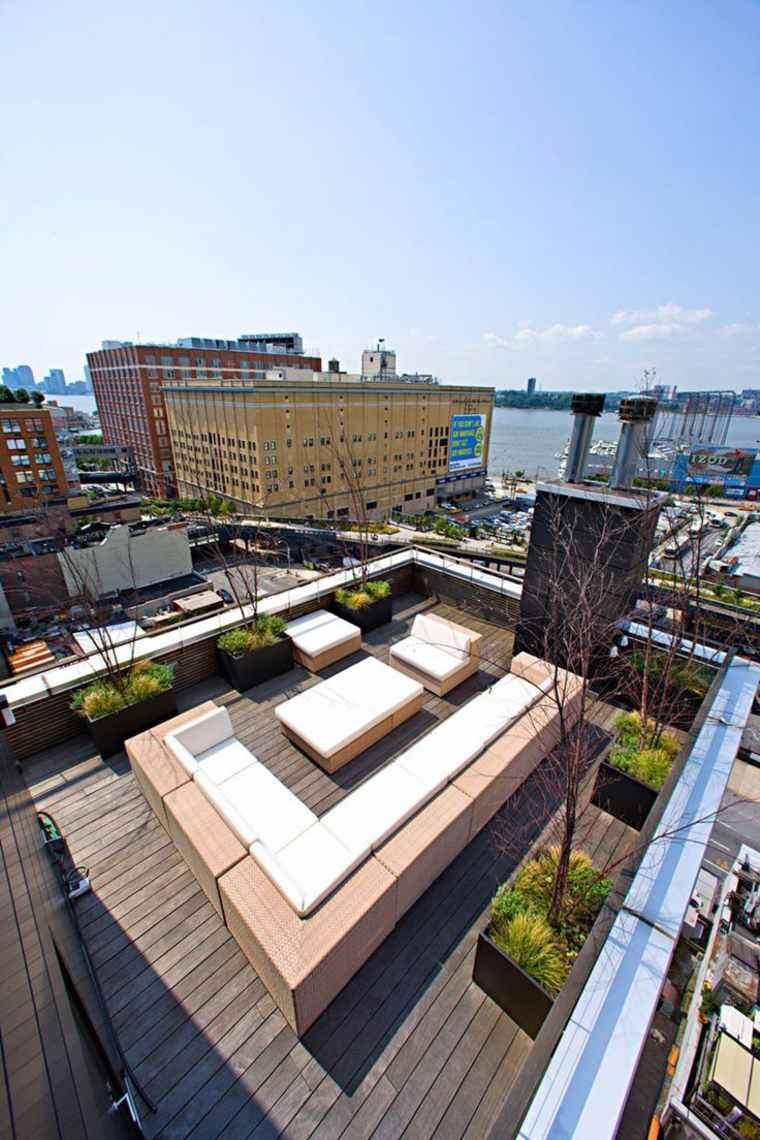 stylish roof terrace