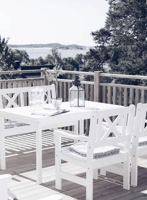 Skandinavisk vintage deco terrasse