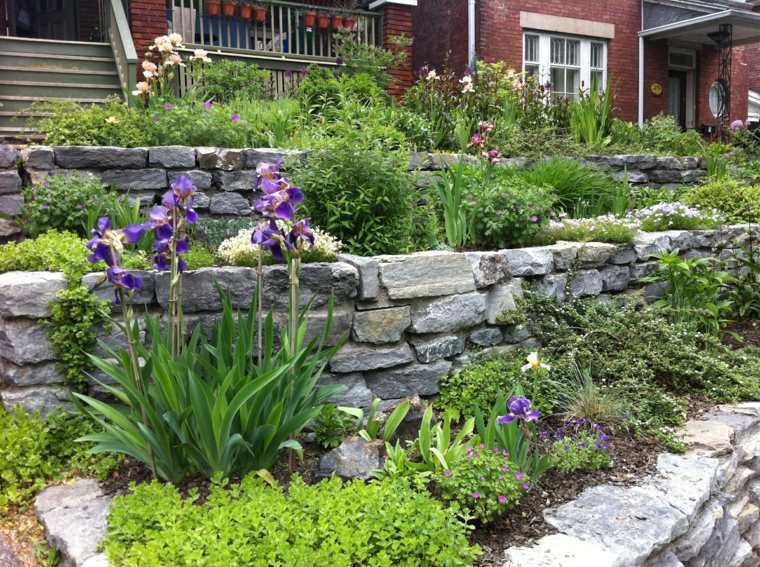 terracing garden walls stone