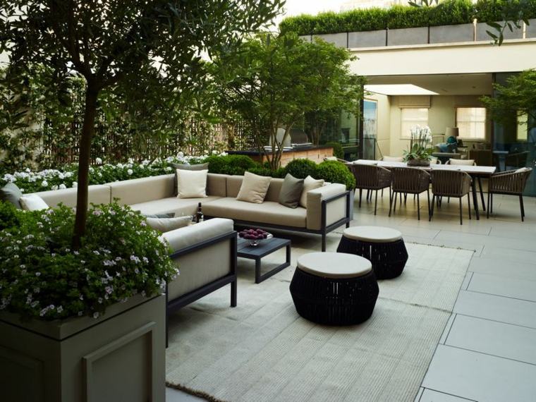 terrace architect and gardens arrangement living rooms modern