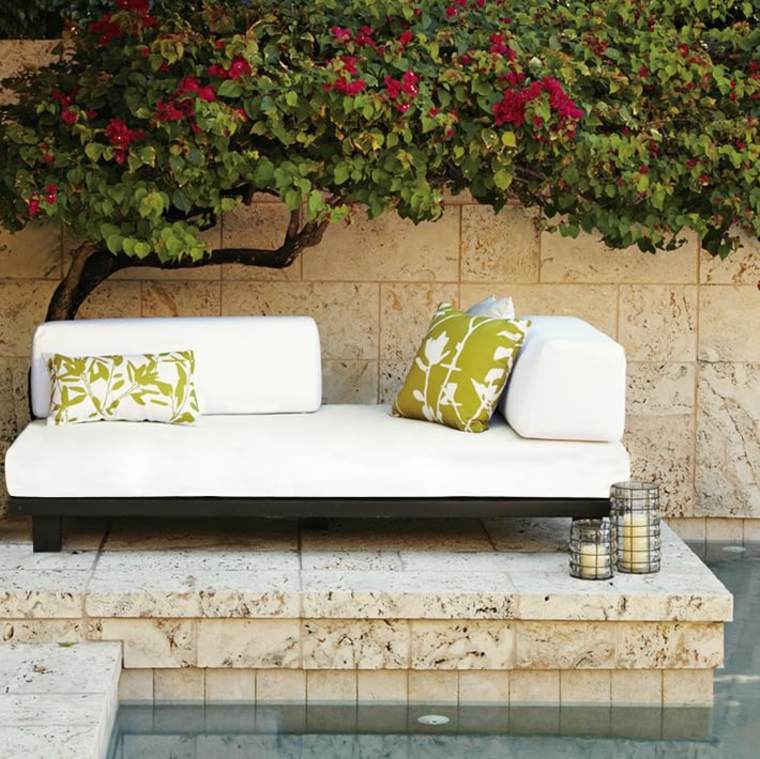 sofa terrace arrangement small garden furniture