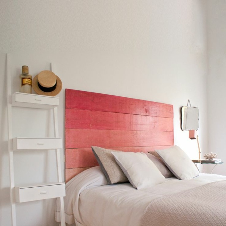 headboard wood diy idea bilik menghias menghiasi ruang penyimpanan diy