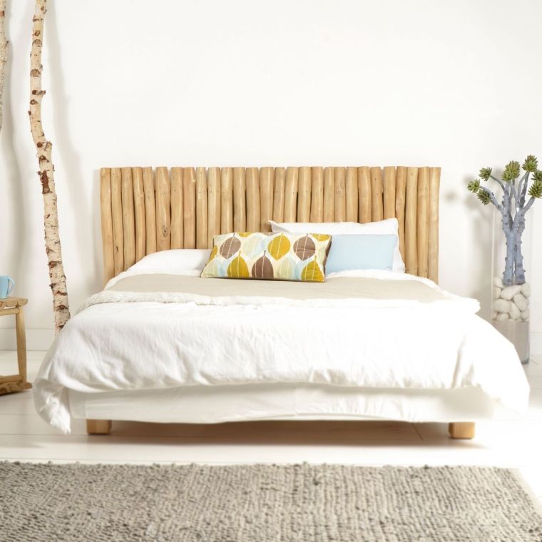 idea driftwood headboard diy decoration