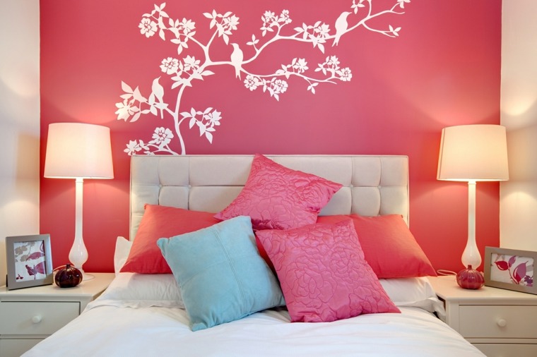 bedroom design headboard wallpaper cushion bedroom bed
