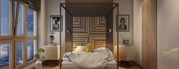 contemporary design deco headboard