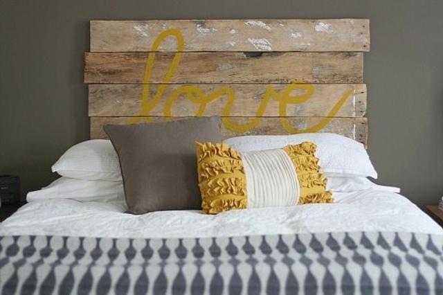 headboard design deco wooden pallet