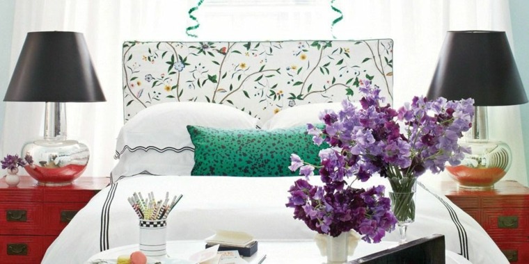 floral design headboard ideas