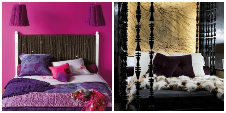 decoration bedroom headboard cushion pink purple design