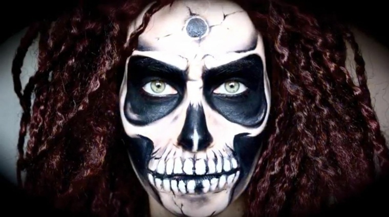 mexican skull makeup halloween fashion