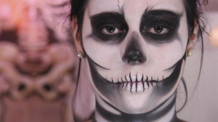 mexican skull make up halloween