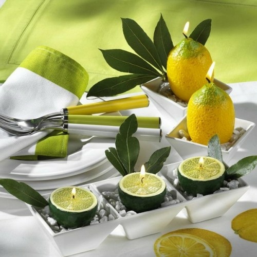 summer theme lemon shades green yellow