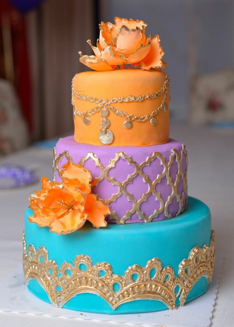 Moroccan theme-wedding-cake-wedding-Eastern-inspired-Morocco