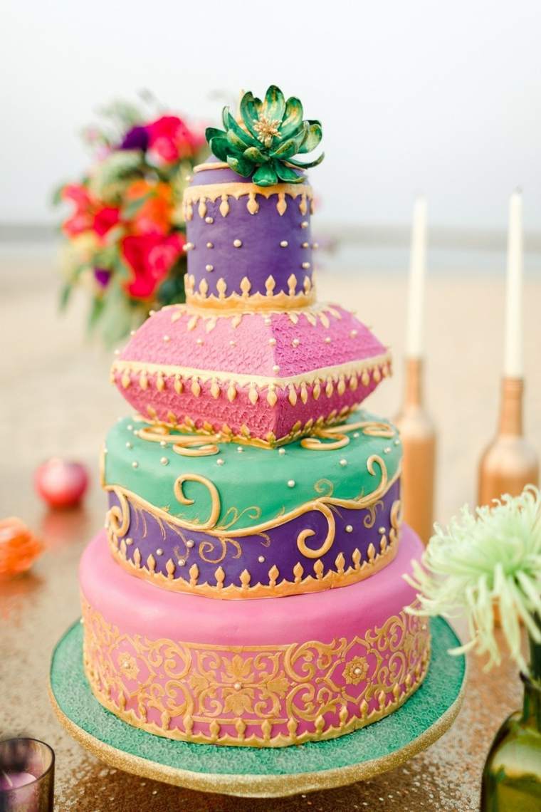 theme-wedding-cake-Moroccan-idee-Morocco-color-decoration-Eastern