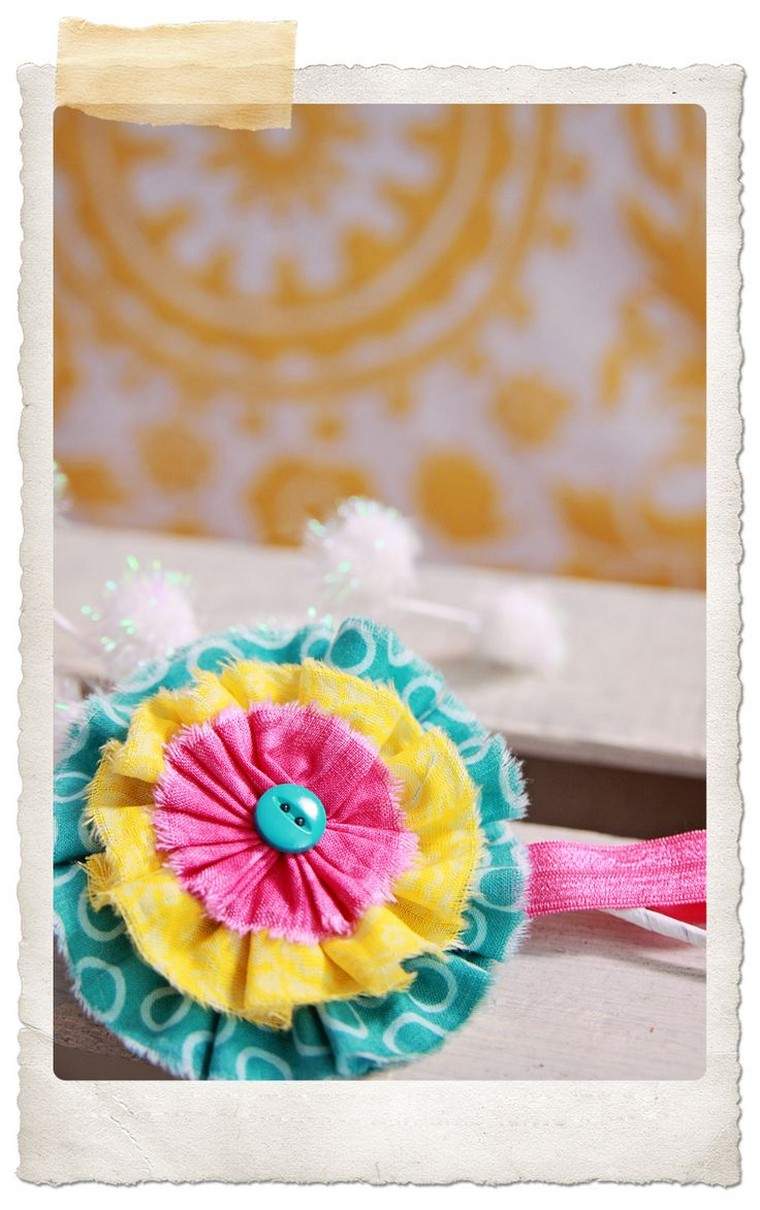 idea creation flower fabric diy