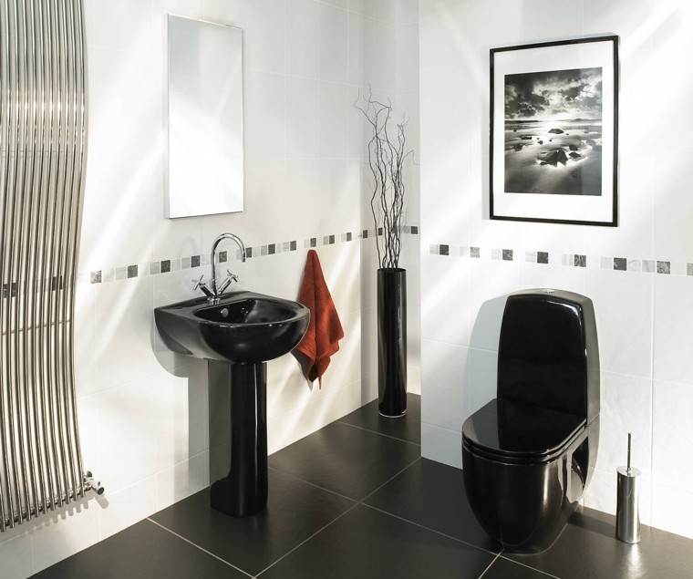 toilet design black deco wc idea black tile